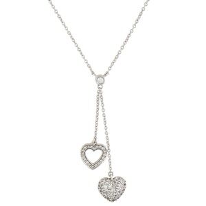 Tiffany & Co Platinum & Diamond heart necklace